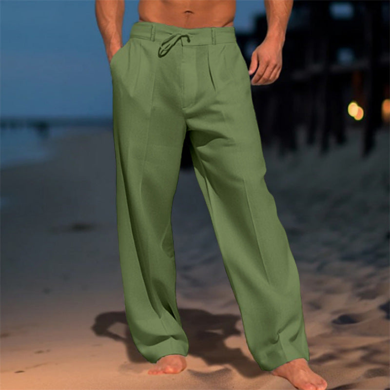 BRYNOUVELLE | PANTALONS CLASSIQUES EN LIN POUR HOMMES