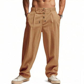 BRYNOUVELLE | PANTALONS RELAXÉS EN LIN POUR HOMMES