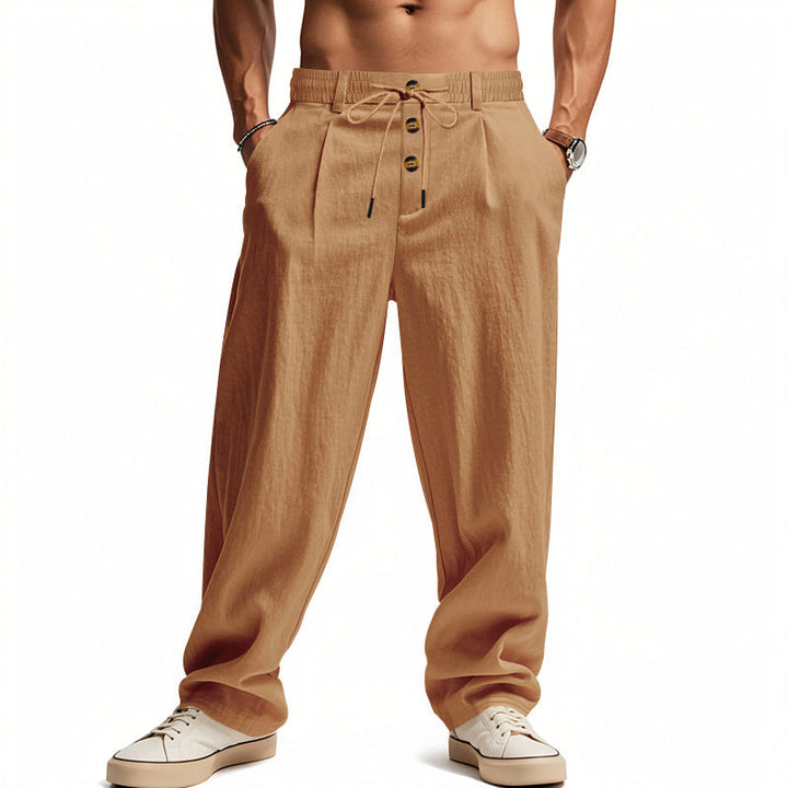 BRYNOUVELLE | PANTALONS RELAXÉS EN LIN POUR HOMMES