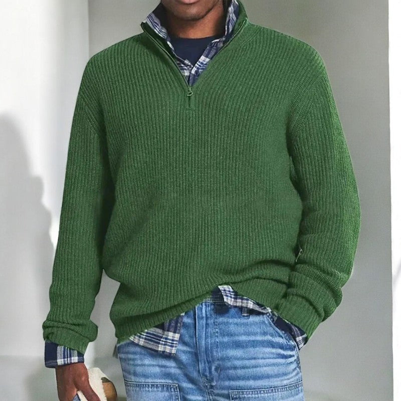 BRYNOUVELLE | PULL HOMME À DEMI-FERMETURE ÉCLAIR