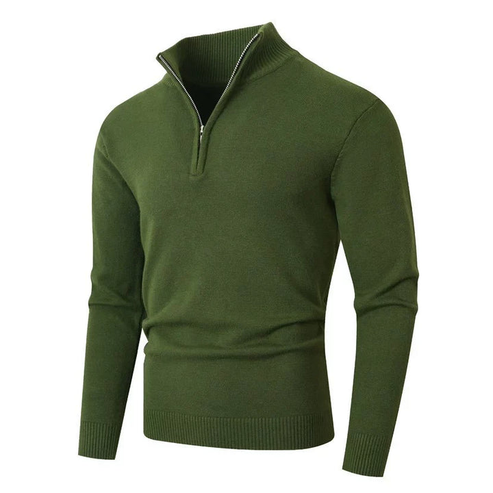 BRYNOUVELLE | Pull en Maille à Demi-Fermeture Éclair pour Homme