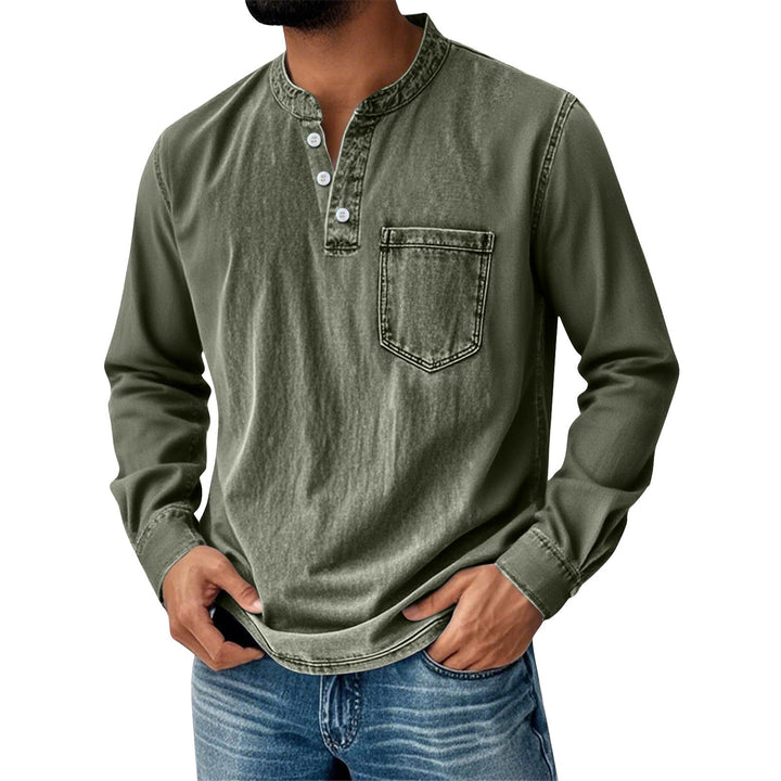 BRYNOUVELLE | T-SHIRT À MANCHES LONGUES TRADITIONNEL POUR HOMME