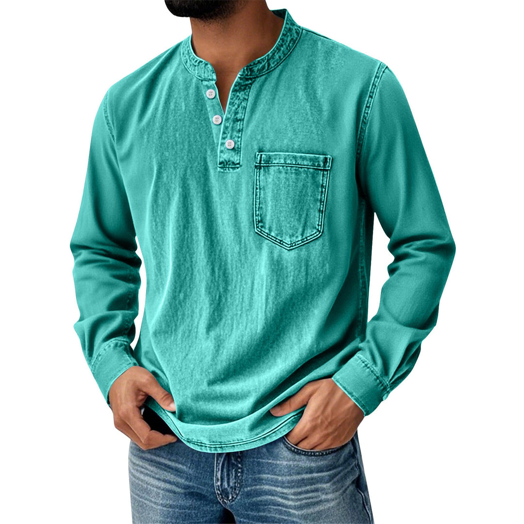 BRYNOUVELLE | T-SHIRT À MANCHES LONGUES TRADITIONNEL POUR HOMME