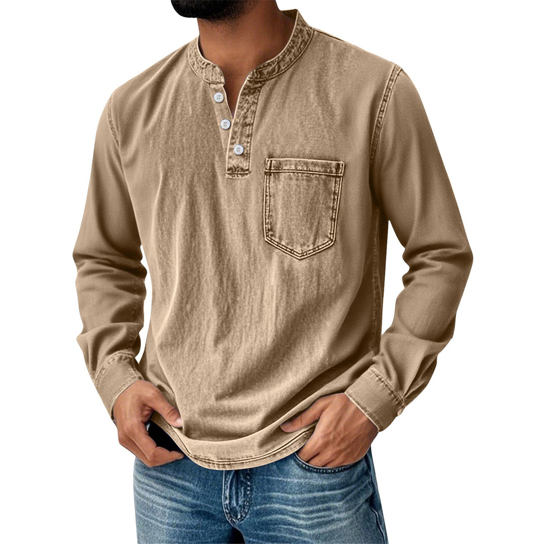 BRYNOUVELLE | T-SHIRT À MANCHES LONGUES TRADITIONNEL POUR HOMME