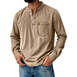 BRYNOUVELLE | T-SHIRT À MANCHES LONGUES TRADITIONNEL POUR HOMME