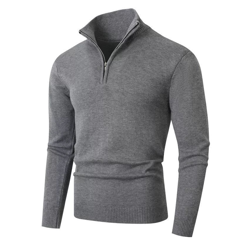 BRYNOUVELLE | Pull en Maille à Demi-Fermeture Éclair pour Homme