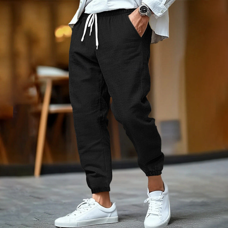 BRYNOUVELLE | PANTALON À CORDON DE SERRAGE COASTAL POUR HOMMES