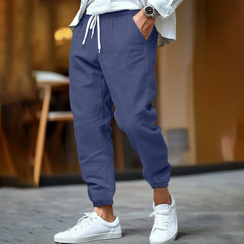 BRYNOUVELLE | PANTALON À CORDON DE SERRAGE COASTAL POUR HOMMES