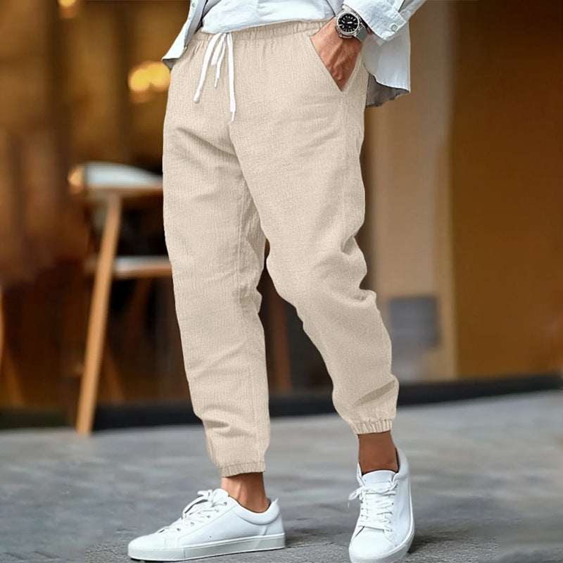 BRYNOUVELLE | PANTALON À CORDON DE SERRAGE COASTAL POUR HOMMES