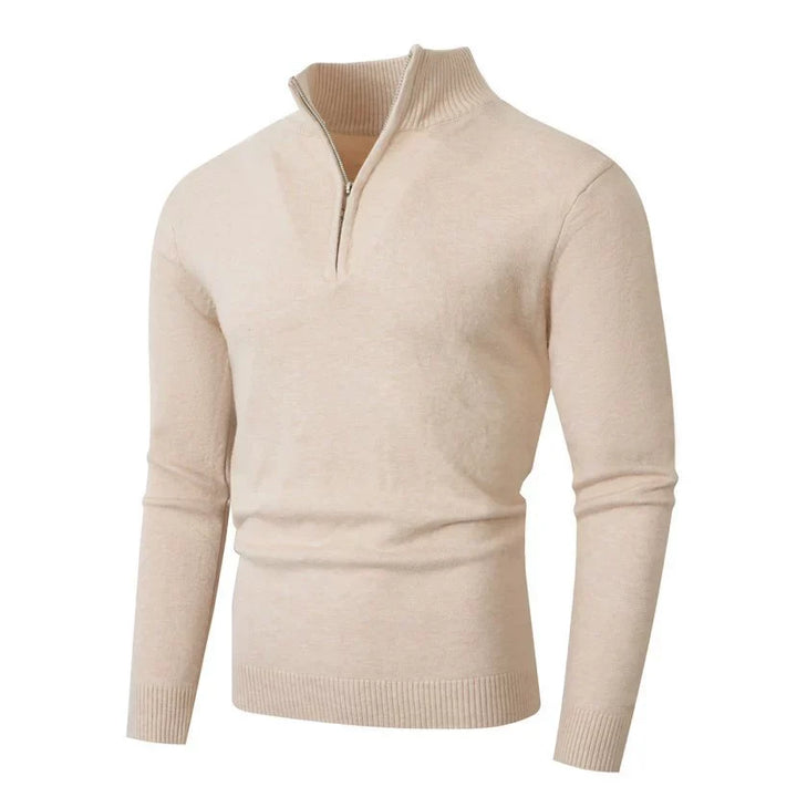 BRYNOUVELLE | Pull en Maille à Demi-Fermeture Éclair pour Homme