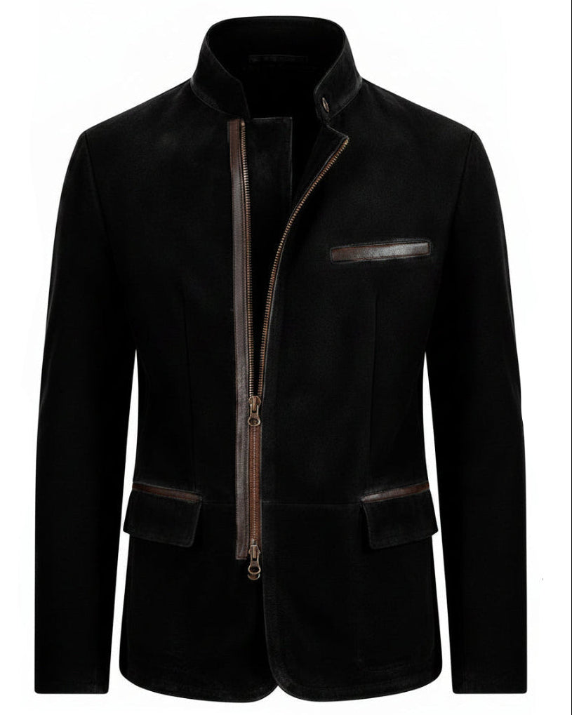 BRYNOUVELLE | Veste en Daim pour Homme - Modèle Terrain