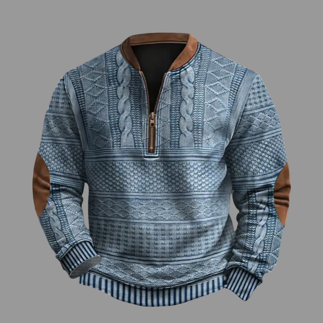 Jonas | Pull Zippé Confortable au Look Moderne