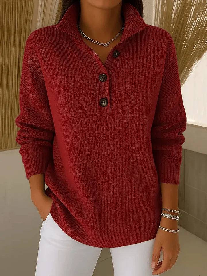 Amalia | Pull Polo à Col V