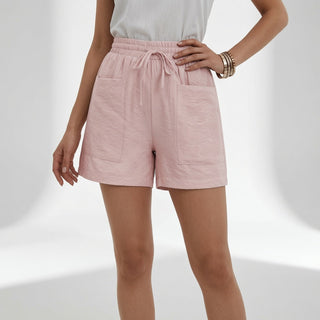 Flânerie™ — Short taille élastique poches cordon décontracté