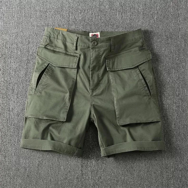 BRYNOUVELLE | Pantalon Cargo Court en Coton pour Hommes