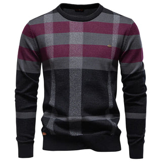 Rosenfeld™ | Pull en tricot pour homme avec motif à carreaux