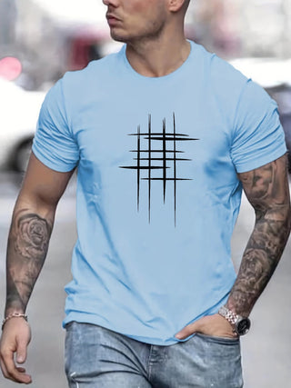BRYNOUVELLE | T-SHIRT ÉLÉGANT À COL ROND AVEC IMPRIMÉ GRAPHIQUE