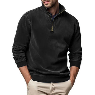BRYNOUVELLE | Pull en Maille Homme avec Demi-Fermeture Éclair