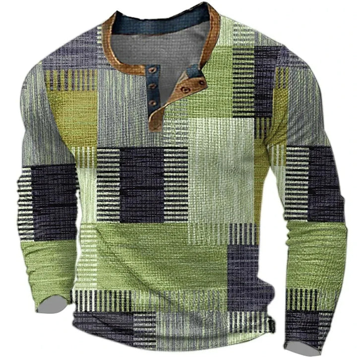 Sverre | Pull Design Nordique avec Style Patchwork