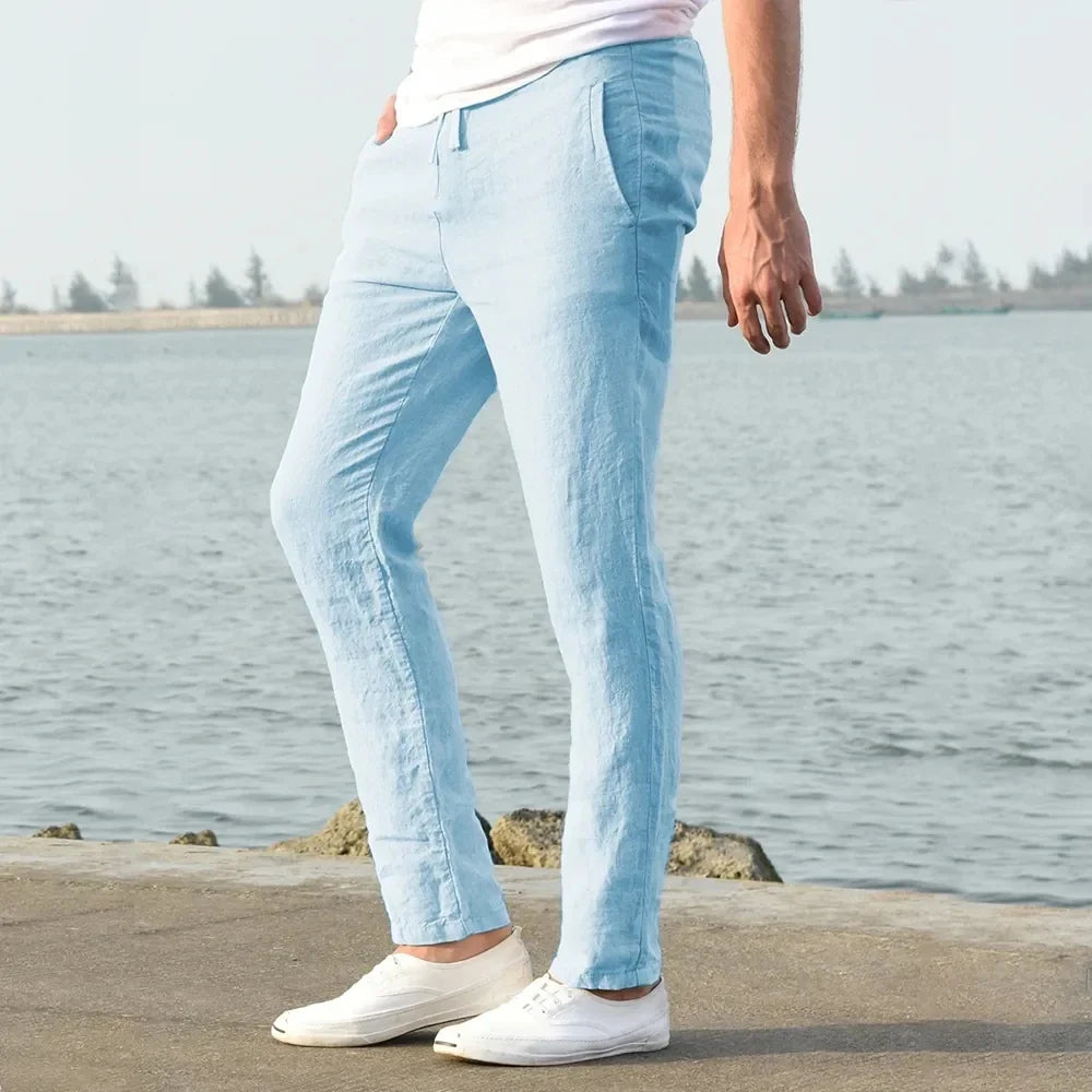 BRYNOUVELLE | PANTALON DE RUE EN LIN POUR HOMME