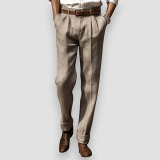 LÉONARD™ | PANTALON EN LIN CLASSIQUE