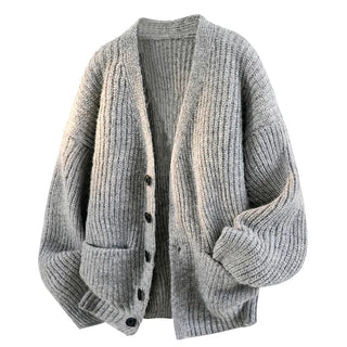 BRYNOUVELLE | CARDIGAN DÉCONTRACTÉ À COL EN V POUR HOMMES