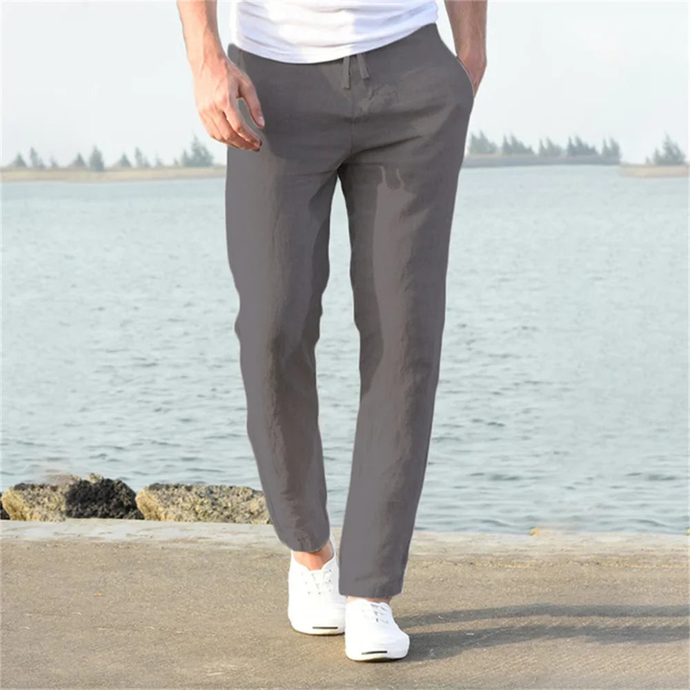 BRYNOUVELLE | PANTALON DE RUE EN LIN POUR HOMME