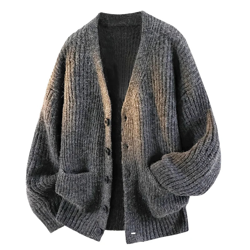 BRYNOUVELLE | CARDIGAN DÉCONTRACTÉ À COL EN V POUR HOMMES
