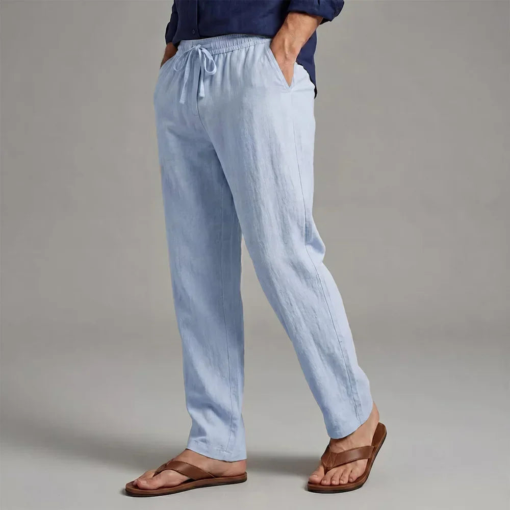 BRYNOUVELLE | PANTALON DÉCONTRACTÉ EN LIN POUR HOMMES