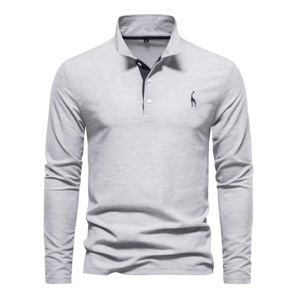 BRYNOUVELLE | T-Shirt à Manches Longues avec Col pour Homme