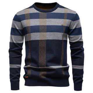 Rosenfeld™ | Pull en tricot pour homme avec motif à carreaux
