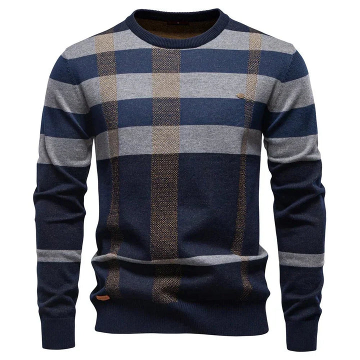 Rosenfeld™ | Pull en tricot pour homme avec motif à carreaux