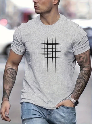 BRYNOUVELLE | T-SHIRT ÉLÉGANT À COL ROND AVEC IMPRIMÉ GRAPHIQUE