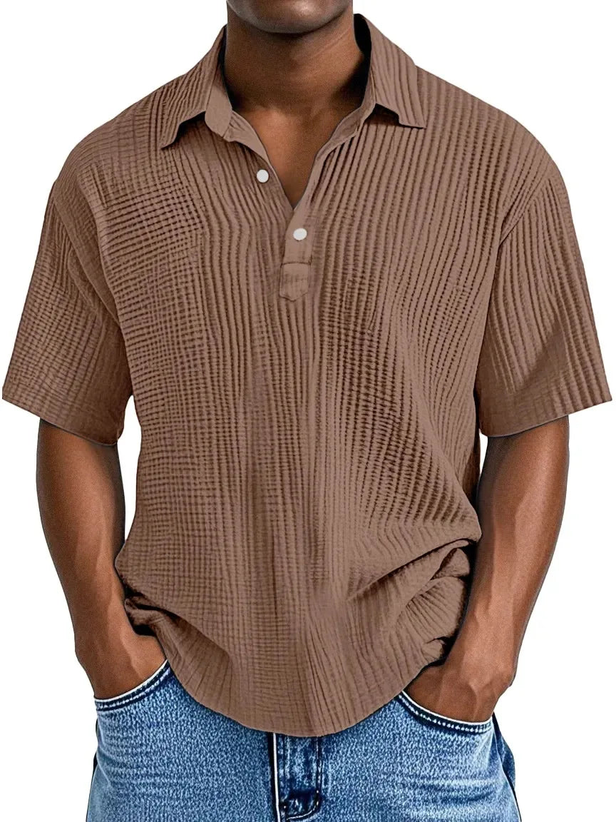 BRYNOUVELLE | Chemise Vintage Texturée pour Homme