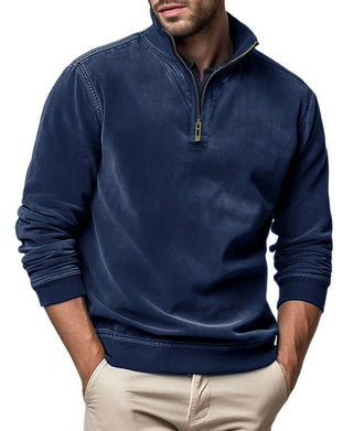 BRYNOUVELLE | Pull en Maille Homme avec Demi-Fermeture Éclair