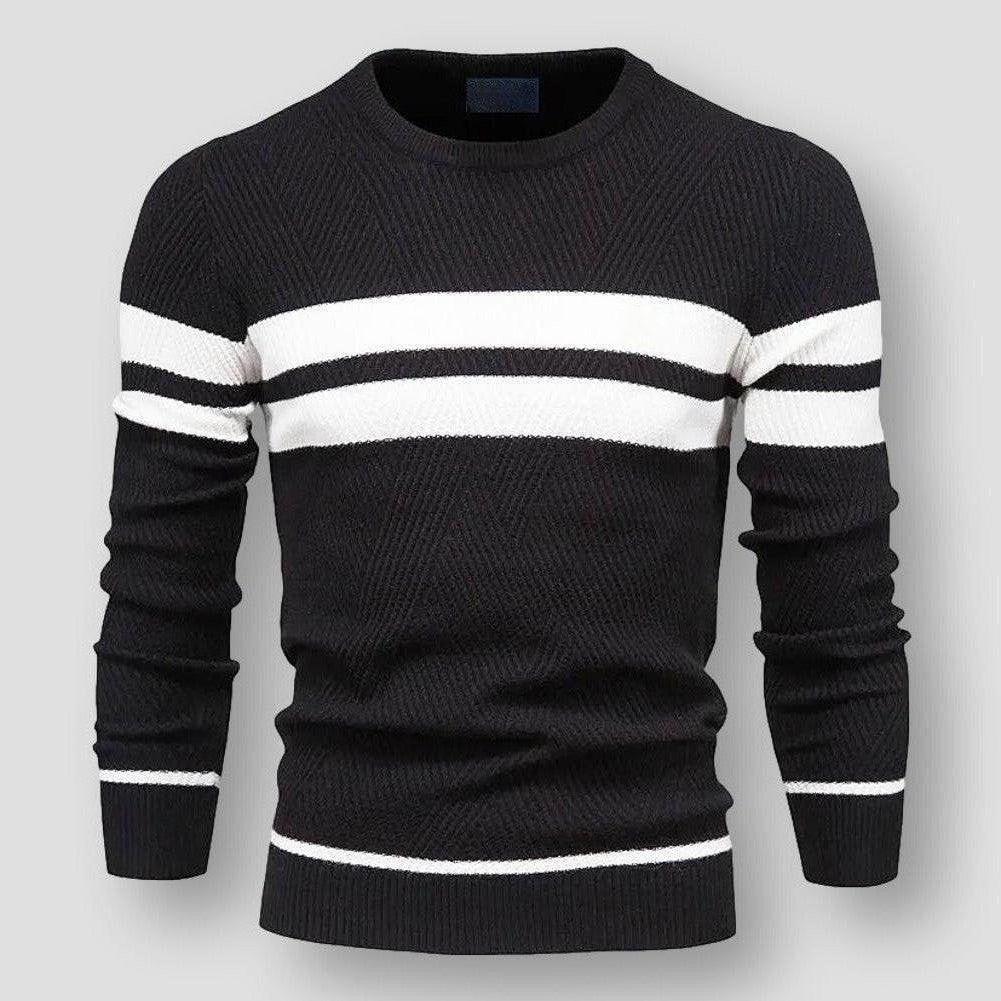 BRYNOUVELLE | Pull Rayé en Maille pour Hommes