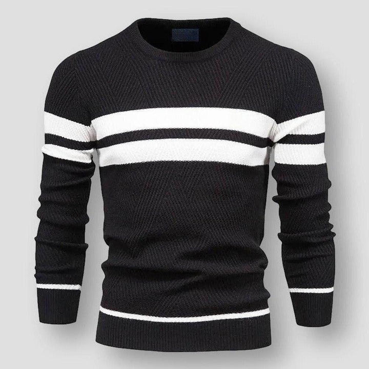 BRYNOUVELLE | Pull Rayé en Maille pour Hommes