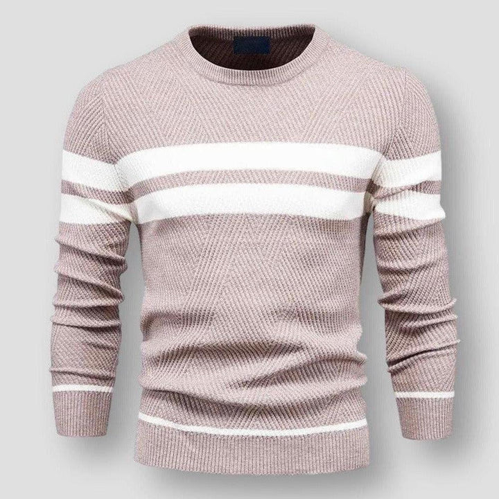BRYNOUVELLE | Pull Rayé en Maille pour Hommes