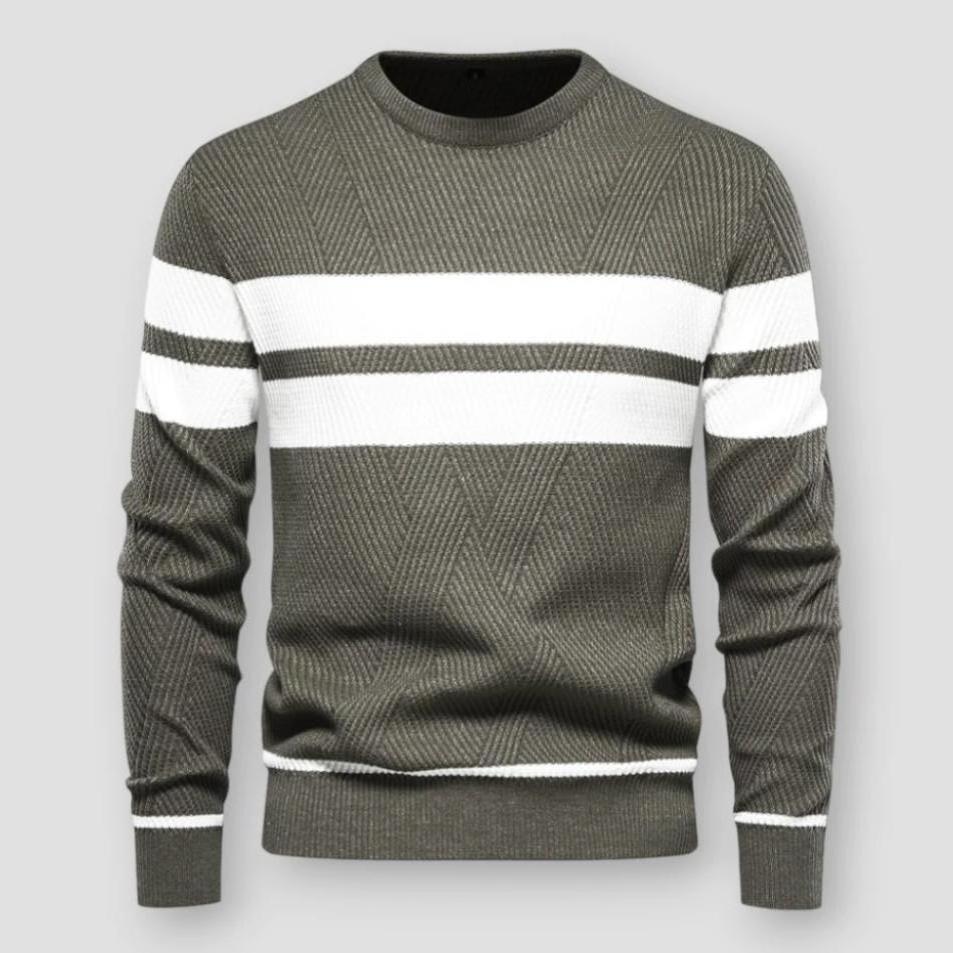 BRYNOUVELLE | Pull Rayé en Maille pour Hommes