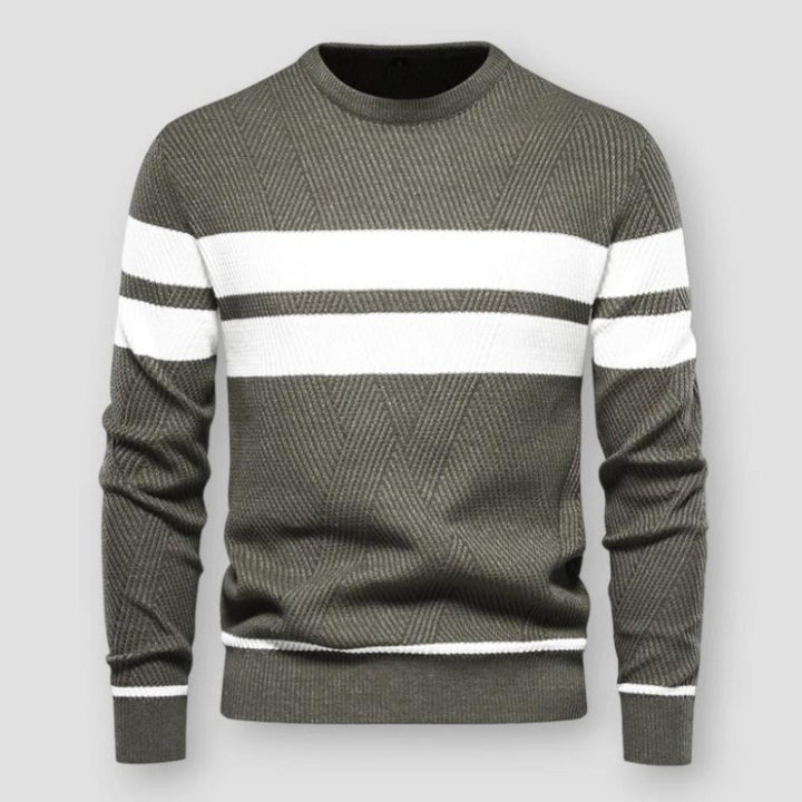 BRYNOUVELLE | Pull Rayé en Maille pour Hommes