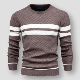 BRYNOUVELLE | Pull Rayé en Maille pour Hommes