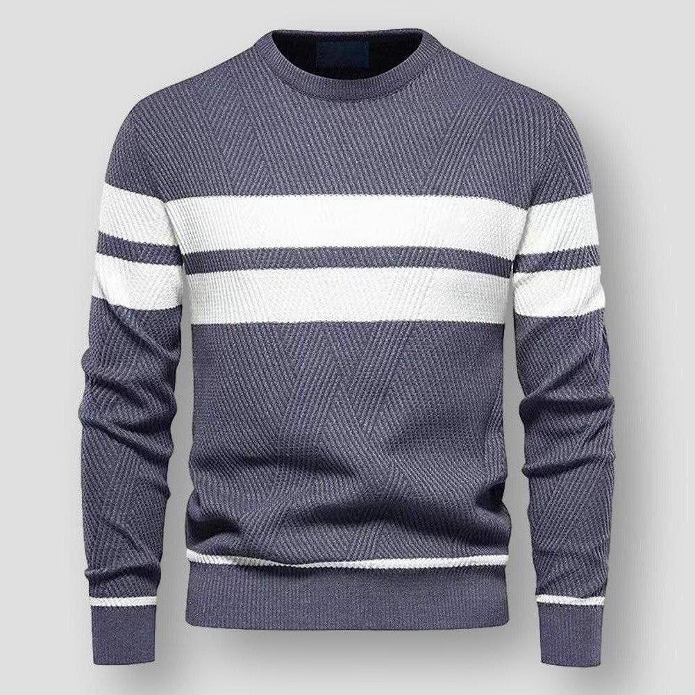 BRYNOUVELLE | Pull Rayé en Maille pour Hommes