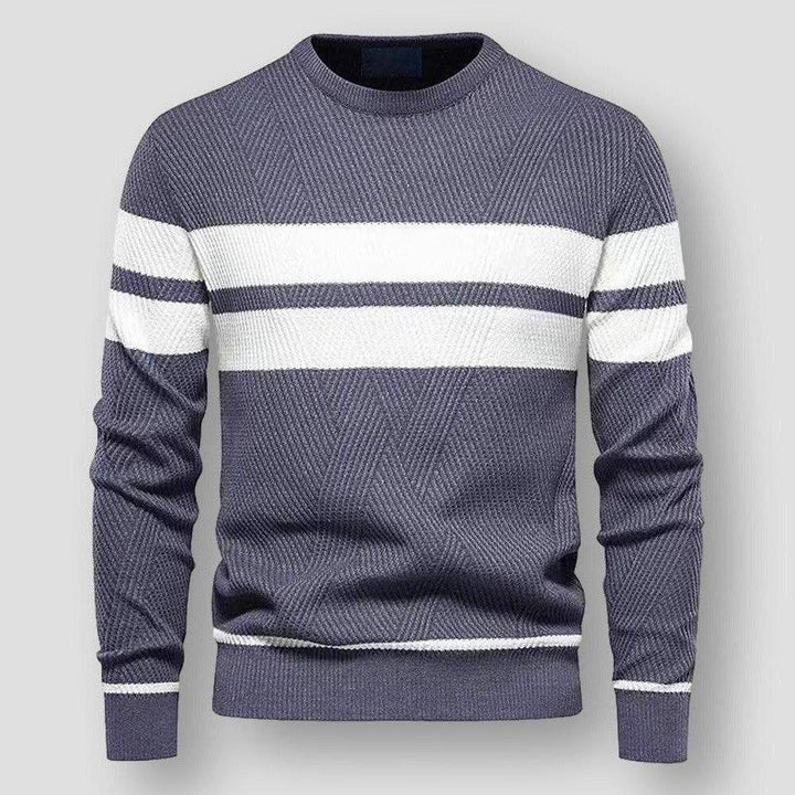 BRYNOUVELLE | Pull Rayé en Maille pour Hommes