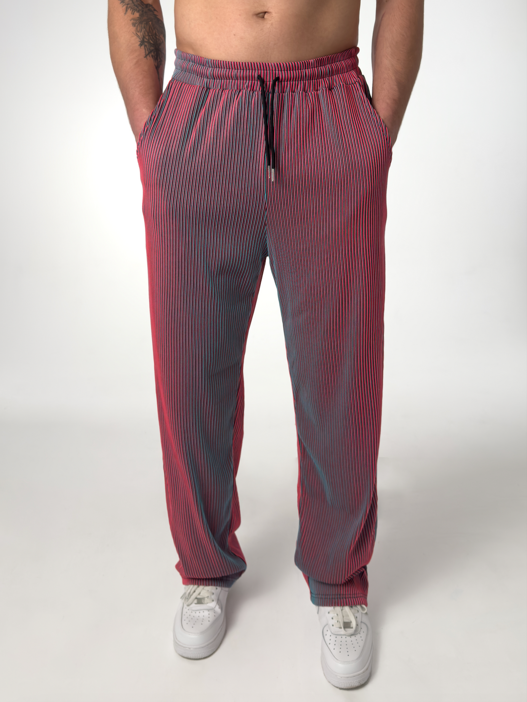 BRYNOUVELLE | PANTALON DROIT À RAYURES POUR HOMMES