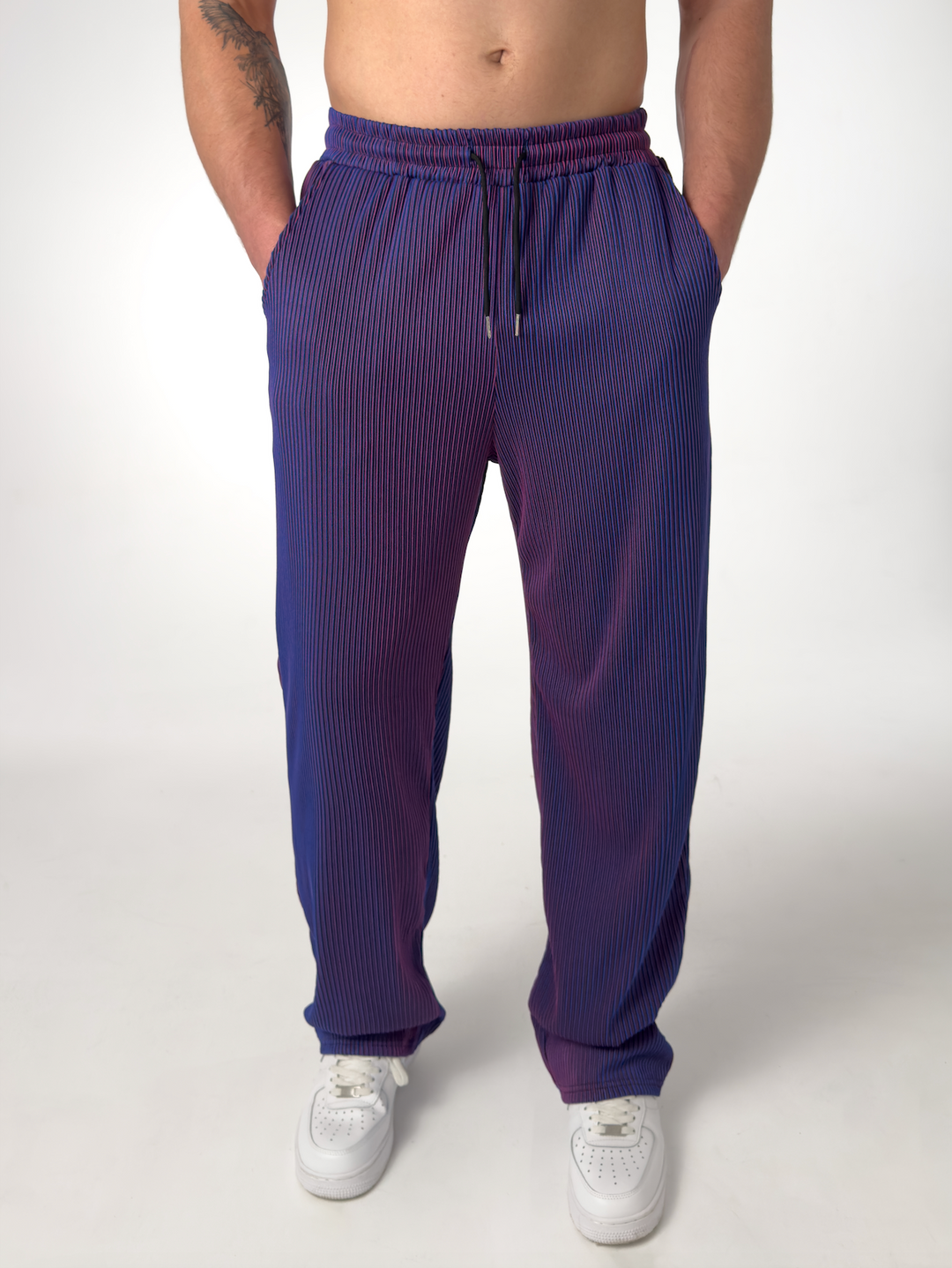 BRYNOUVELLE | PANTALON DROIT À RAYURES POUR HOMMES