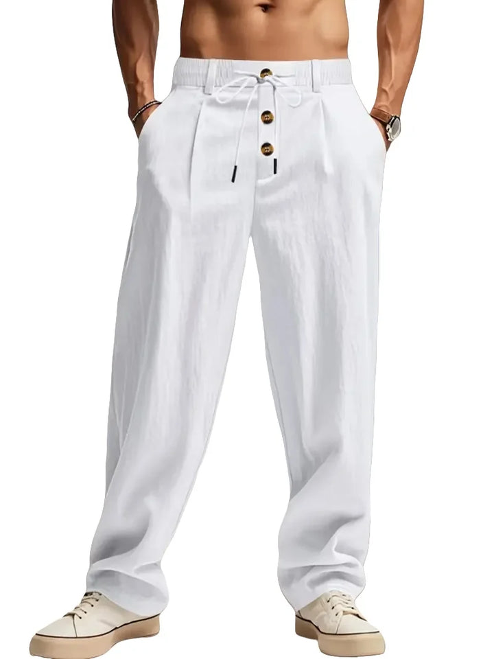 BRYNOUVELLE | PANTALONS RELAXÉS EN LIN POUR HOMMES