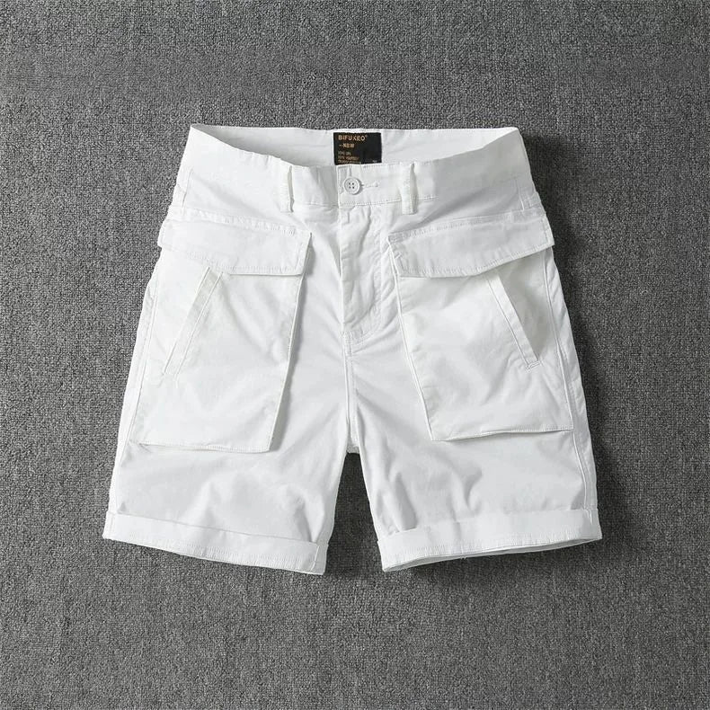 BRYNOUVELLE | Pantalon Cargo Court en Coton pour Hommes