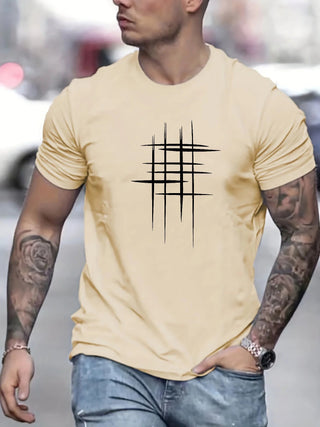 BRYNOUVELLE | T-SHIRT ÉLÉGANT À COL ROND AVEC IMPRIMÉ GRAPHIQUE