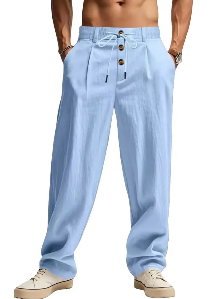BRYNOUVELLE | PANTALONS RELAXÉS EN LIN POUR HOMMES