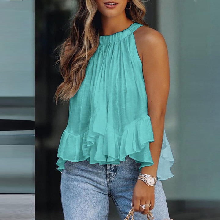 BRYNOUVELLE | Blouse à volants texturée Karianne